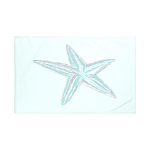 e by design Sea Star Coastal Print Throw Blanket EBYD2620